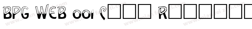BPG WEB 001 Caps Regular字体转换